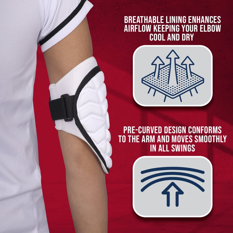 Youth & Adult Baseball Elbow Guard with Adjustable Straps - Impact Protection