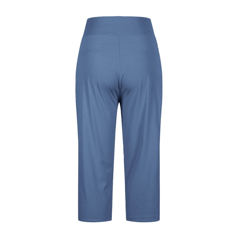 Women’s Yoga Capris Pants High Waist Workout & Office Pants with Pockets
