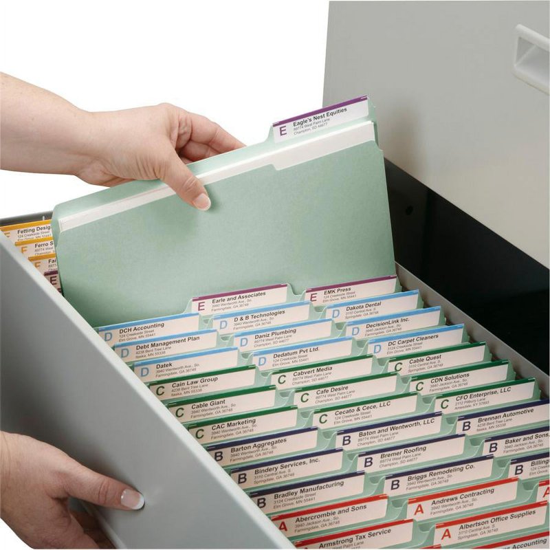 Recycled Pressboard File Folders with Fasteners - Heavy Duty, Expandable
