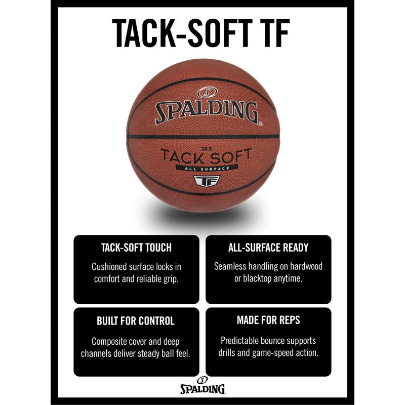 Indoor Outdoor Basketball 29.5 Inch Size 7 - Soft Grip Composite Cover