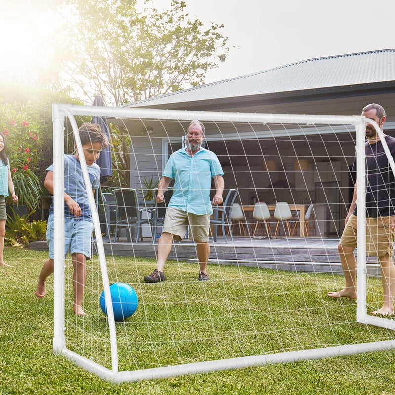 Costway 6x4 ft Weatherproof Portable Soccer Goal for Backyard Training