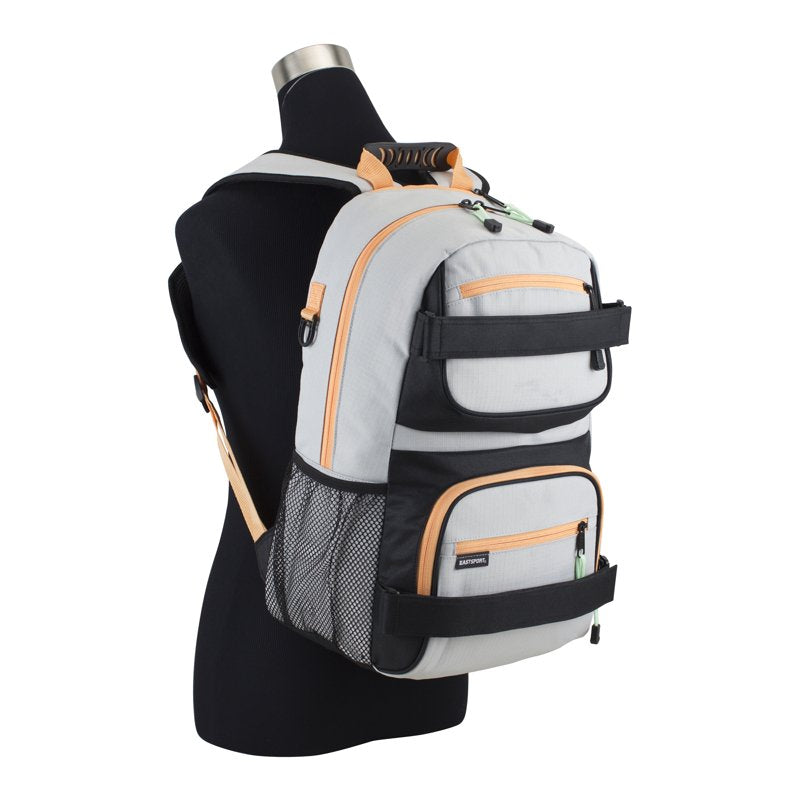 Unisex Dual Strap Skater Backpack with Laptop & Multiple Pockets