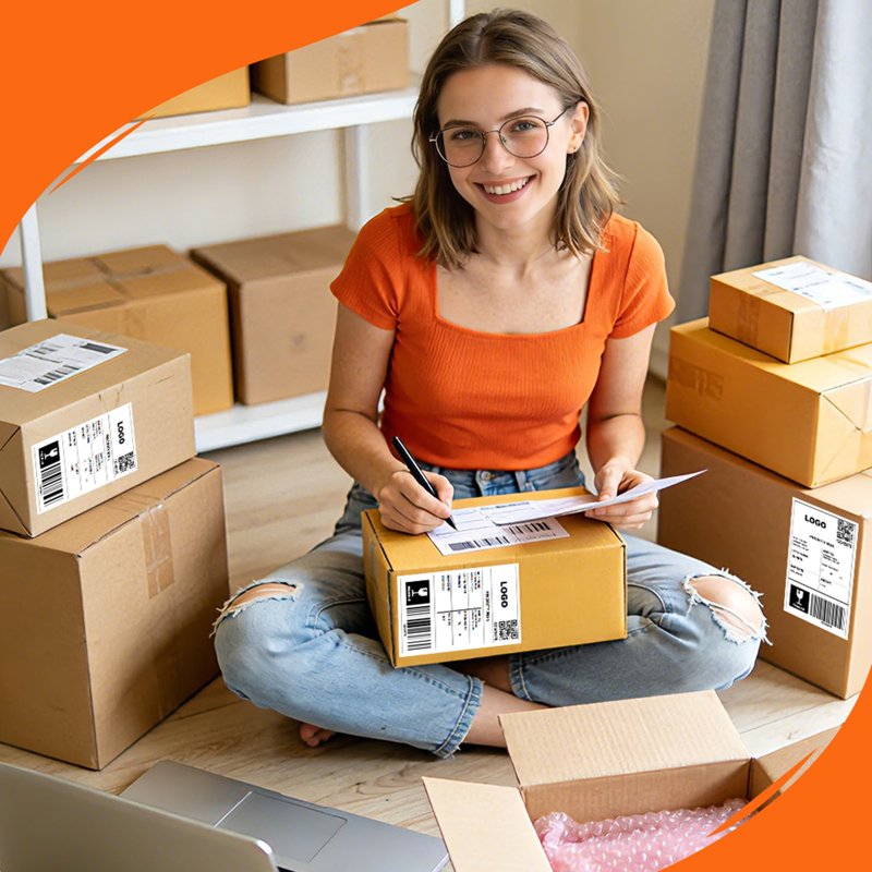 4x6 Shipping Labels - 500 Fanfold Thermal Address & Barcode Labels - Strong Adhesive