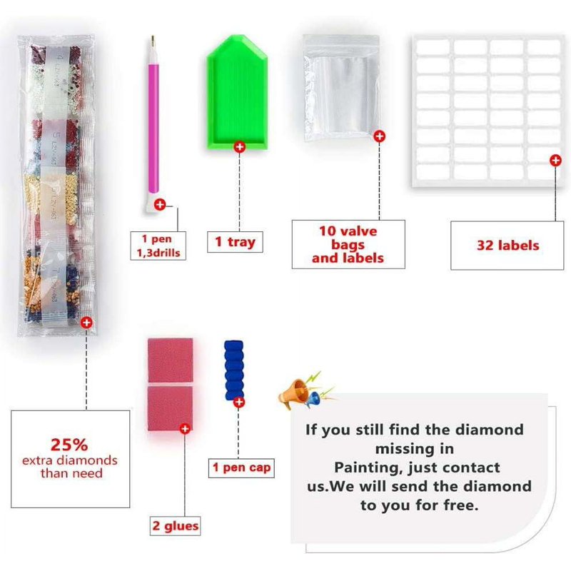 DIY Diamond Art Painting Kit with High-Quality Rhinestones for Adults & Kids