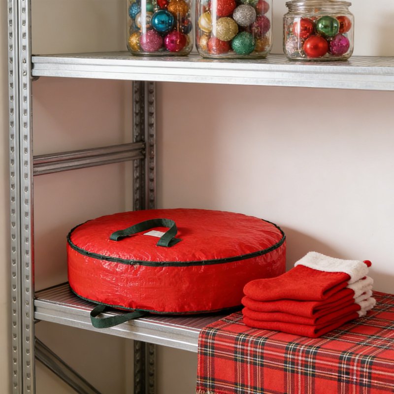 36 Inch Christmas Wreath Storage Bag Heavy Duty Large Holiday Garment Organizer