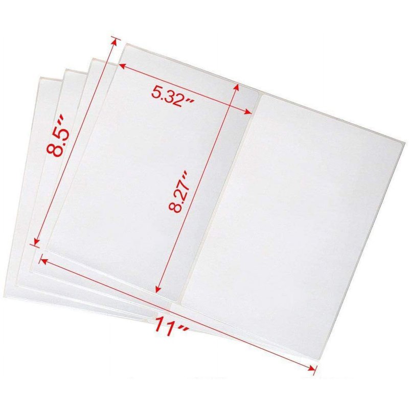 Self-Adhesive Shipping Labels for Laser & Inkjet Printers, 8.5 x 5.5 Inches, Bulk Pack of 8000 Labels