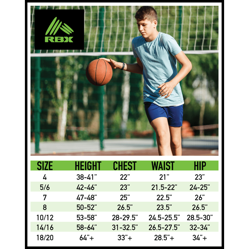 Kids Active Shorts 4-Pack - Breathable Mesh Athletic Basketball Shorts for Boys