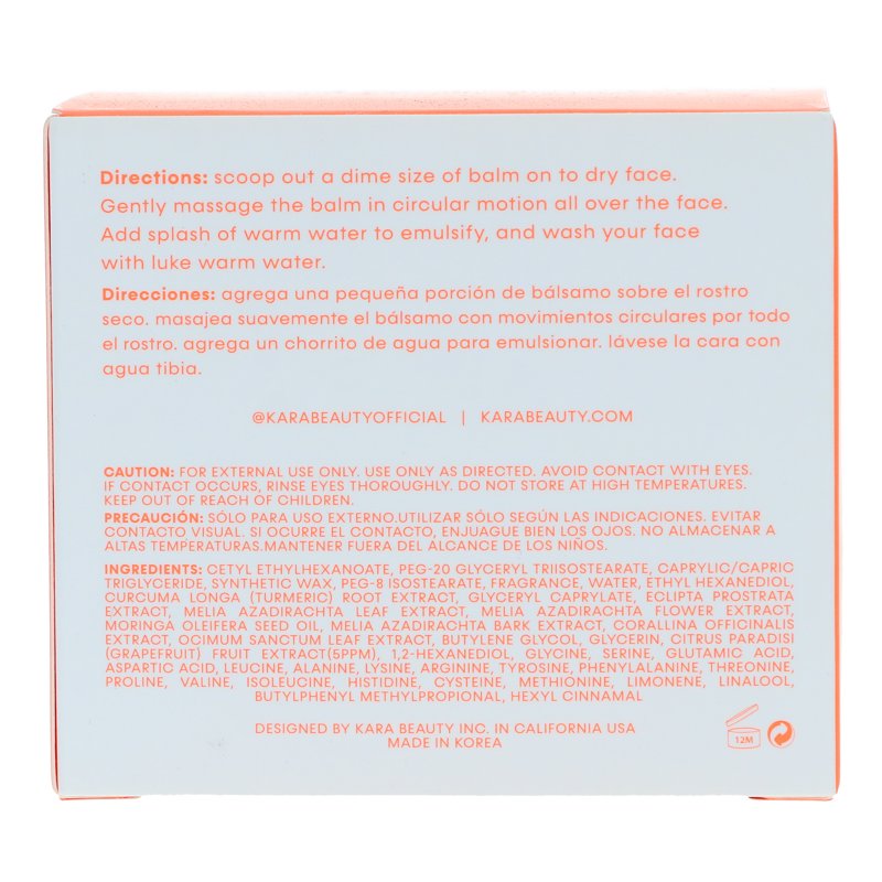 Grapefruit Cleansing Balm - 3.38 oz Natural Facial Makeup Remover