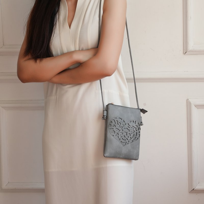 Elegant Faux Leather Crossbody Bag for Women - Structured Tote with Silver Accents
