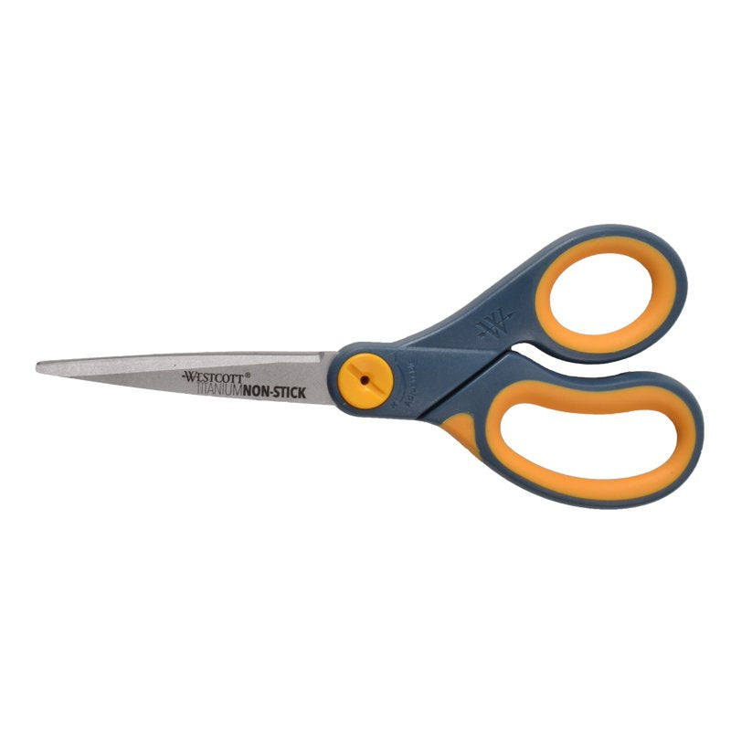 (2 Pack) Westcott 8" Titanium Bonded Non-Stick Scissors for School