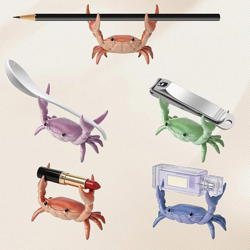 Crab Pen Holder Desk Organizer, Cute Small Item Storage for Office & Home