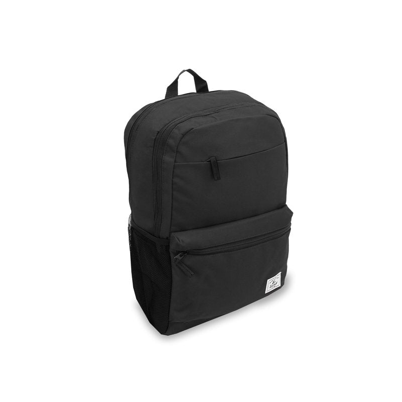 Unisex Modern Laptop Backpack with Tech Organization - Black