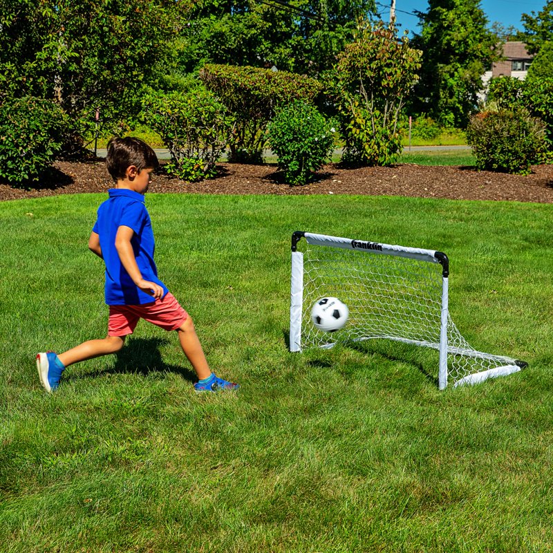 Portable Youth Soccer Goals Set - 54 x 36 in, 2-Pack with Ground Stakes