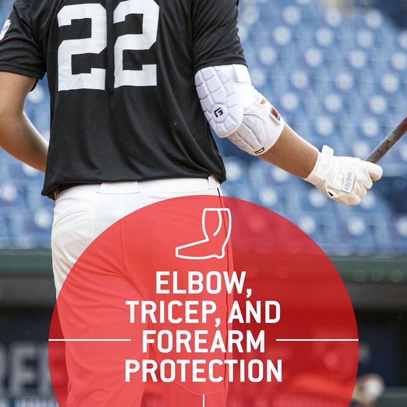 Baseball Elbow Guard for Adult - Impact-Absorbing Protective Pad, Adjustable Fit
