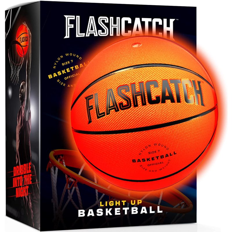 Glow-in-the-Dark Basketball - Light Up Night Sports Toy for Kids & Teens