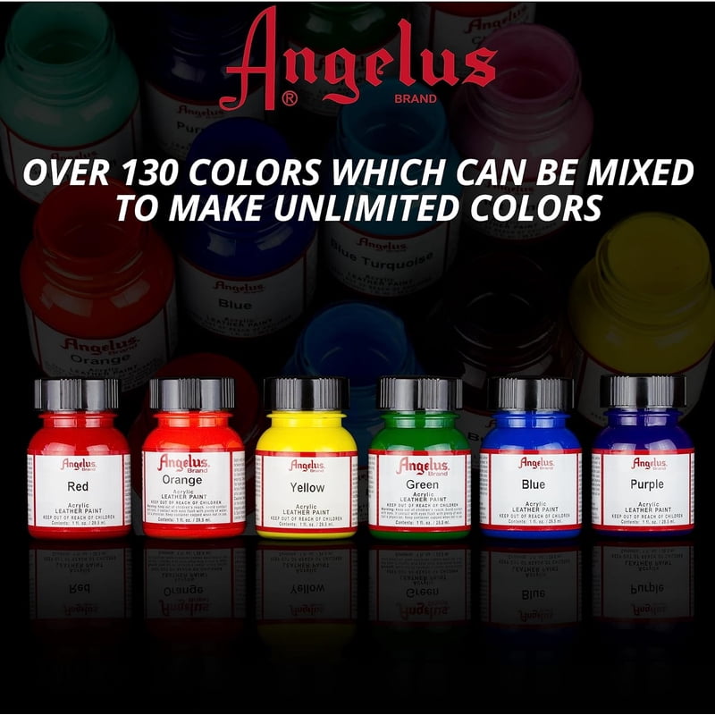 Acrylic Leather Paint - 1 oz. Yellow for Shoe & Leather Customization