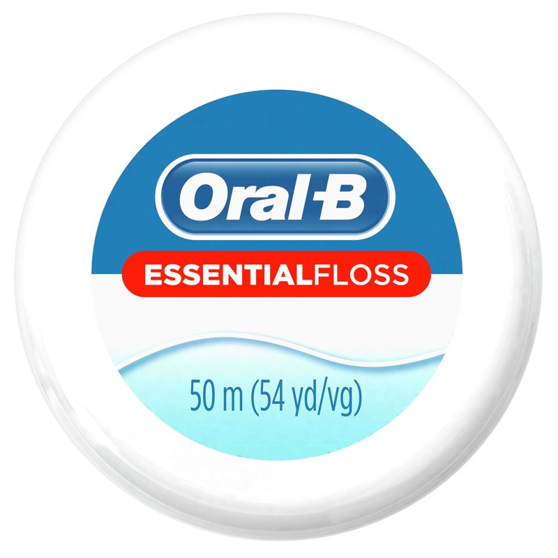Waxed Dental Floss Mint Floss for Plaque Removal - 50m, Multipack Options