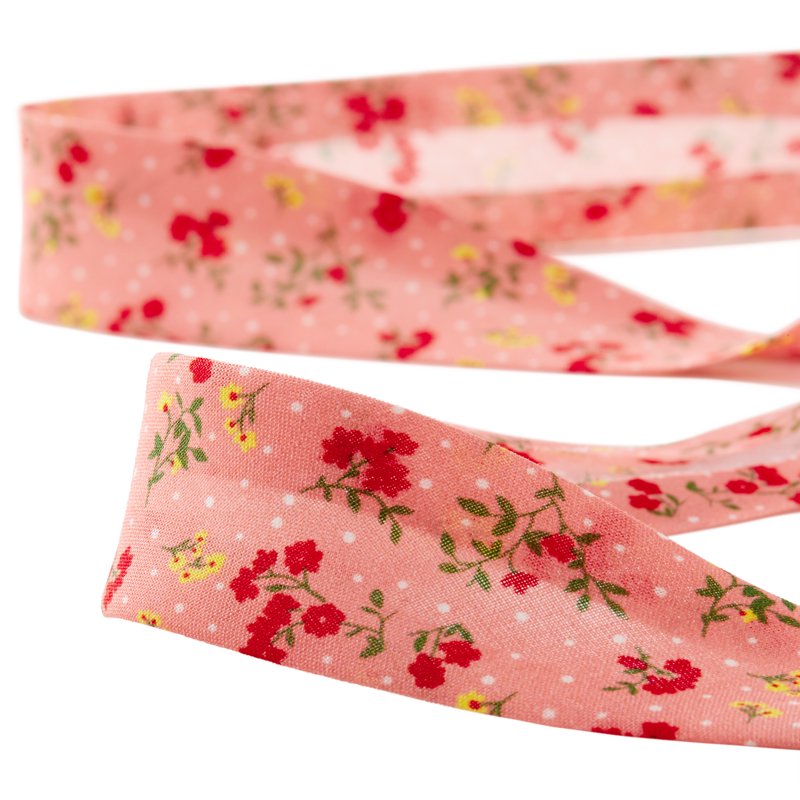 Double Fold Cotton Bias Tape 7/8 Inch x 25 Yards - Multiple Colors