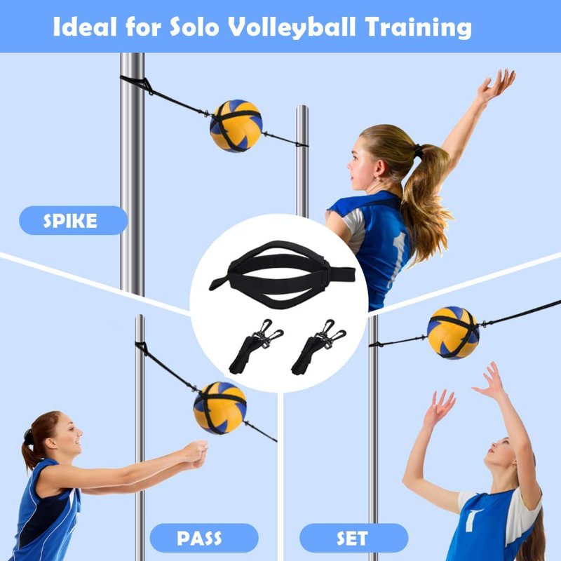 All-in-One Volleyball Training Equipment with Rebounder for Solo Practice