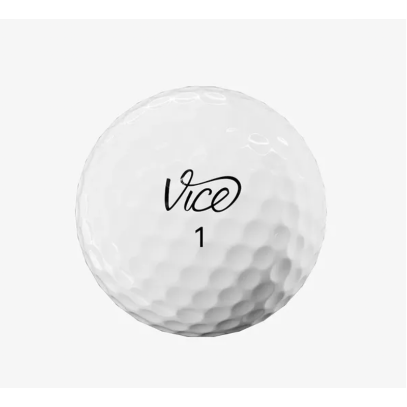 Vice Tour Golf Balls 12 Pack - White, Distance & Control for All Swings