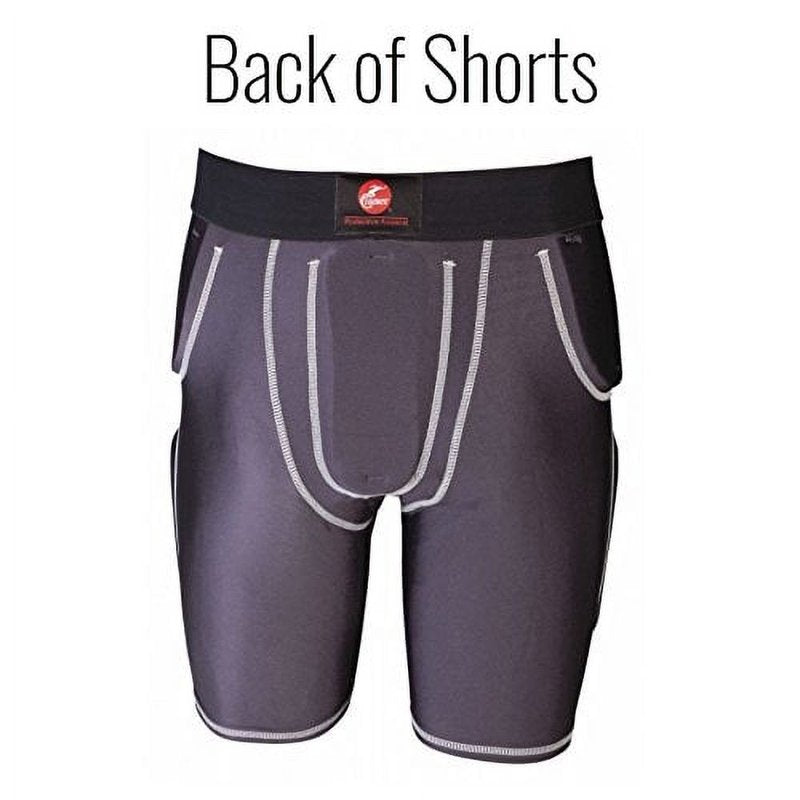 Football Girdle with Protective Padding Small - Graphite