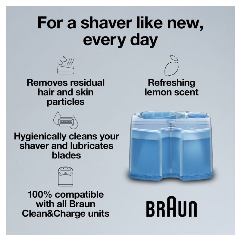 Braun Clean & Renew Refill Cartridges - 4 Pack for Shaver Maintenance