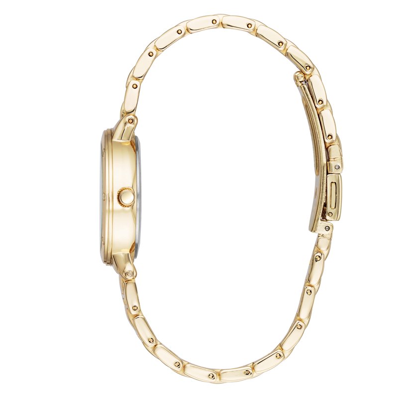 Women's Gold-Tone Bracelet Watch - Classic Elegant Quartz Timepiece