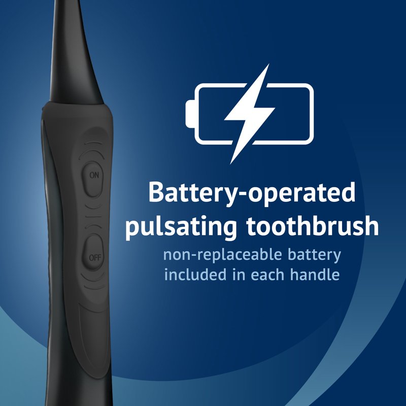 Electric Toothbrush with Charcoal Bristles - Deep Clean & Gum Massager