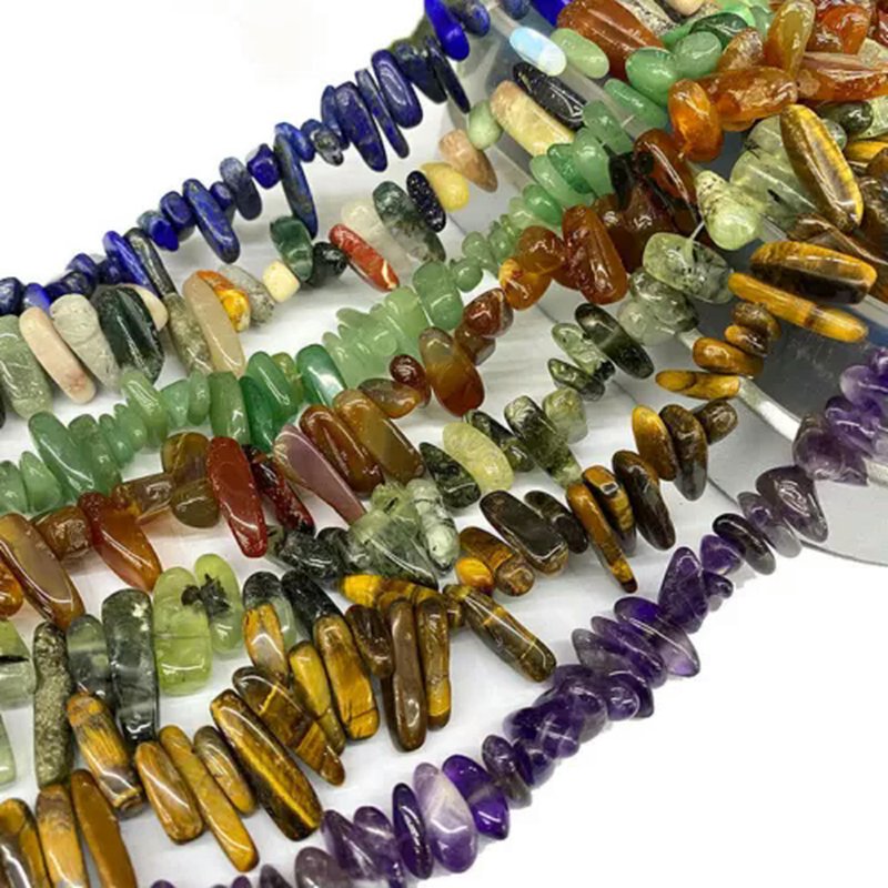 Natural Stone Agate Beads for Jewelry Making - Irregular Round Loose Beads