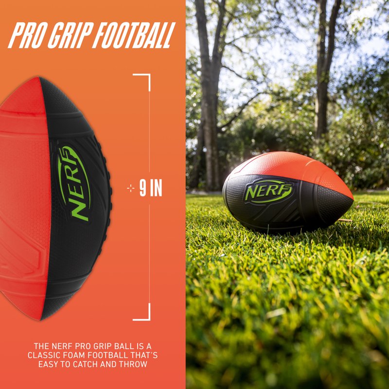 Kids Foam Football - 9 Inch Junior Size Indoor Outdoor Soccer Ball