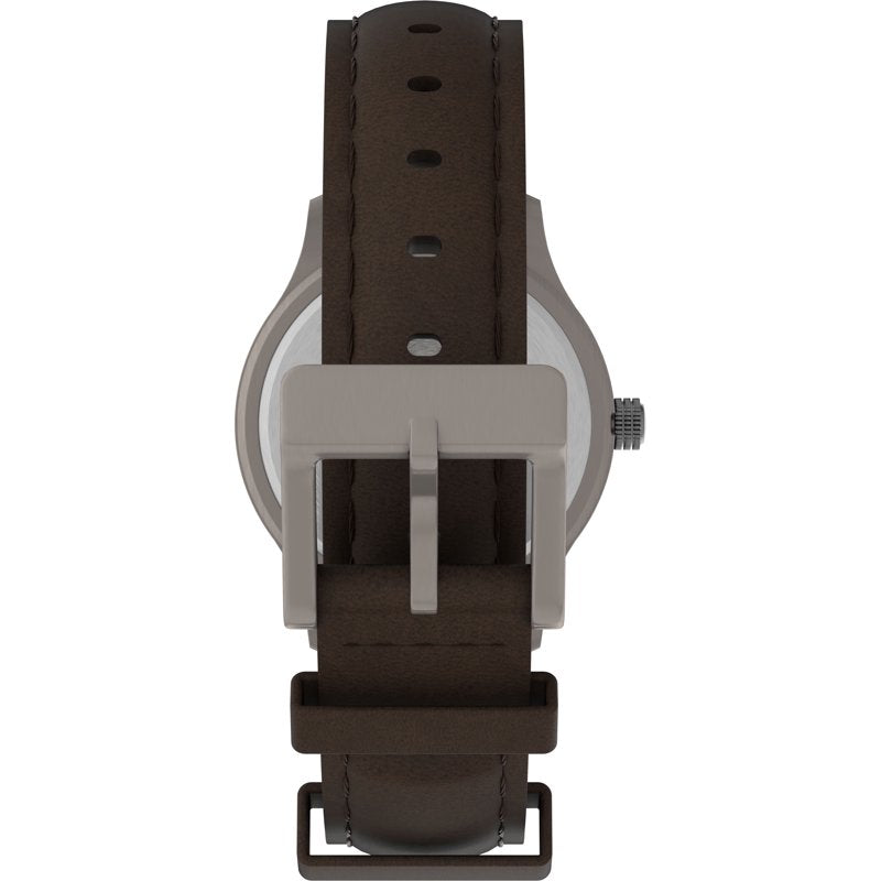 Men's Expedition Field Watch with Brown Leather Strap - Water Resistant 50M