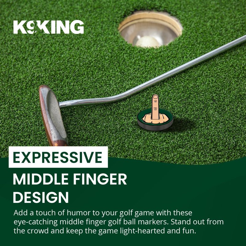Golf Ball Marker Set with Magnetic Hat Clip - Color-Coded Alignment Tools for Men & Women