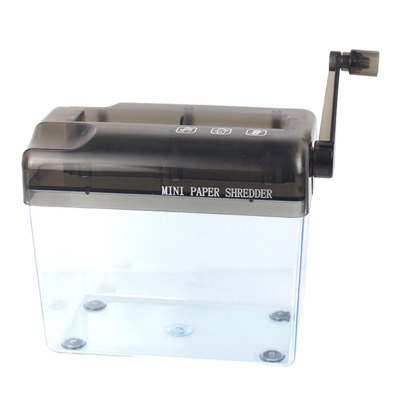 Mini Portable Hand Shredder for Paper and Documents - Manual Office Shredder