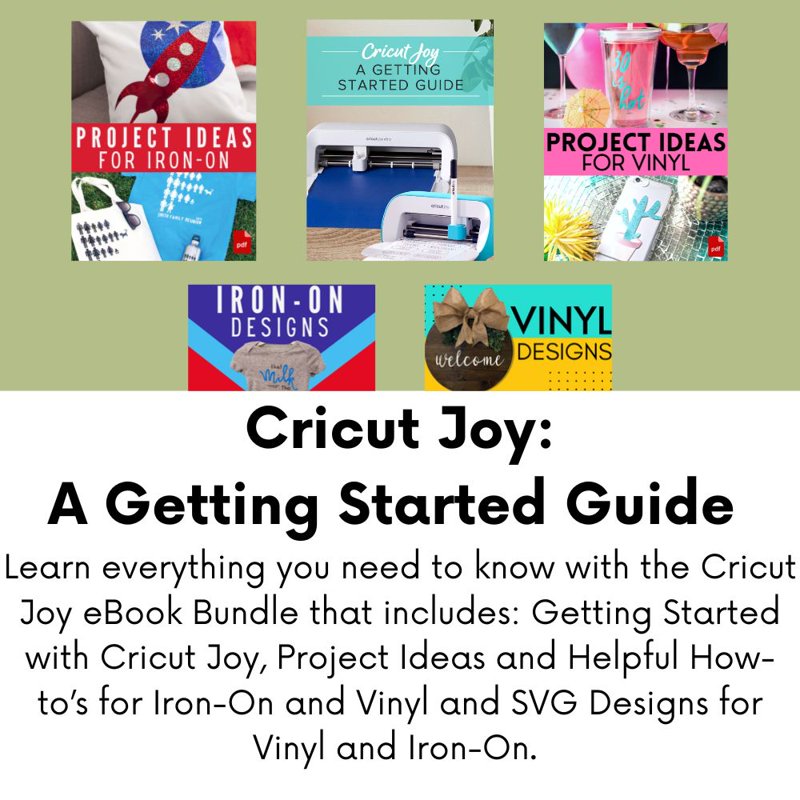Cricut Joy Smart Cutting Machine & Vinyl Decal Starter Bundle