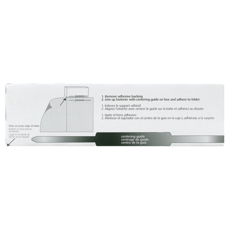 Self-Adhesive Prong Fasteners for Documents, 2 Inch Capacity, 100/Box