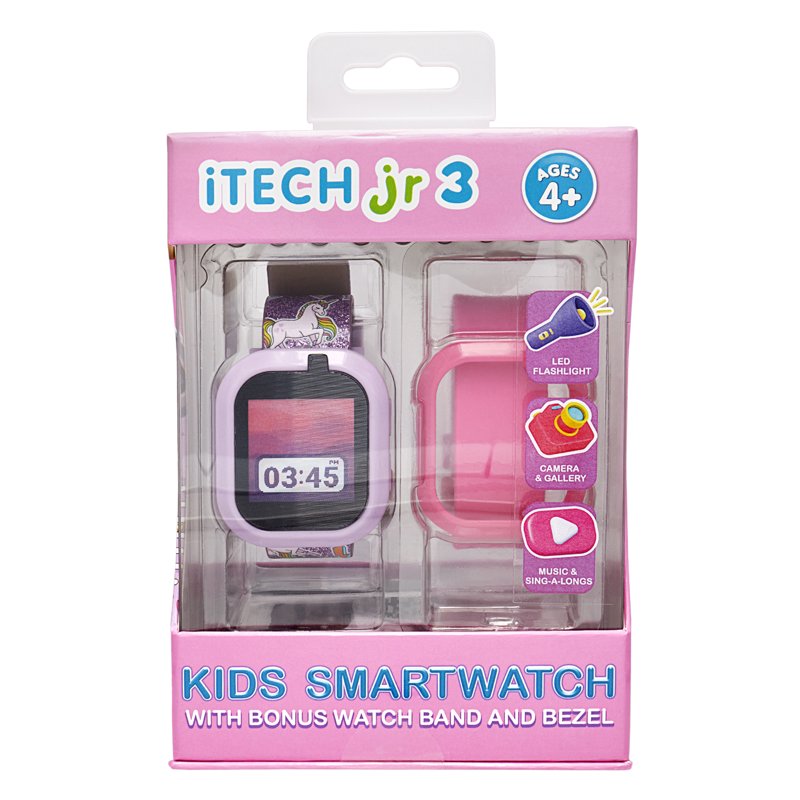 Kids Girls Glitter Unicorn Smartwatch with Interchangeable Straps and Features