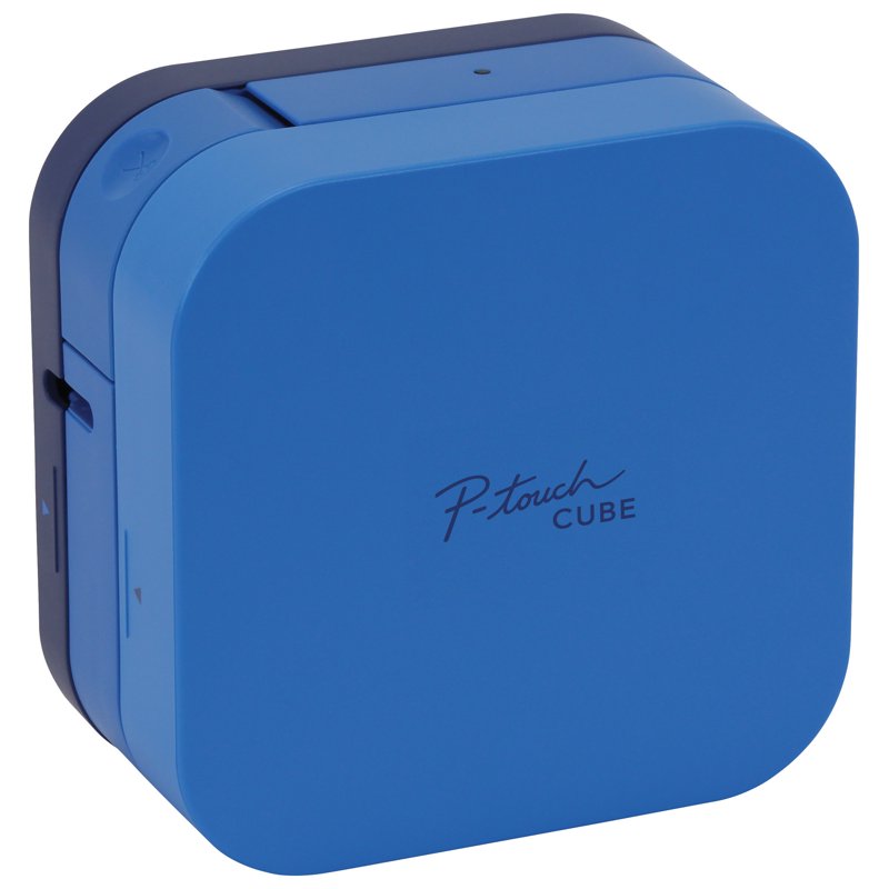 Bluetooth Smartphone Label Maker with Templates - P-Touch Cube Blue