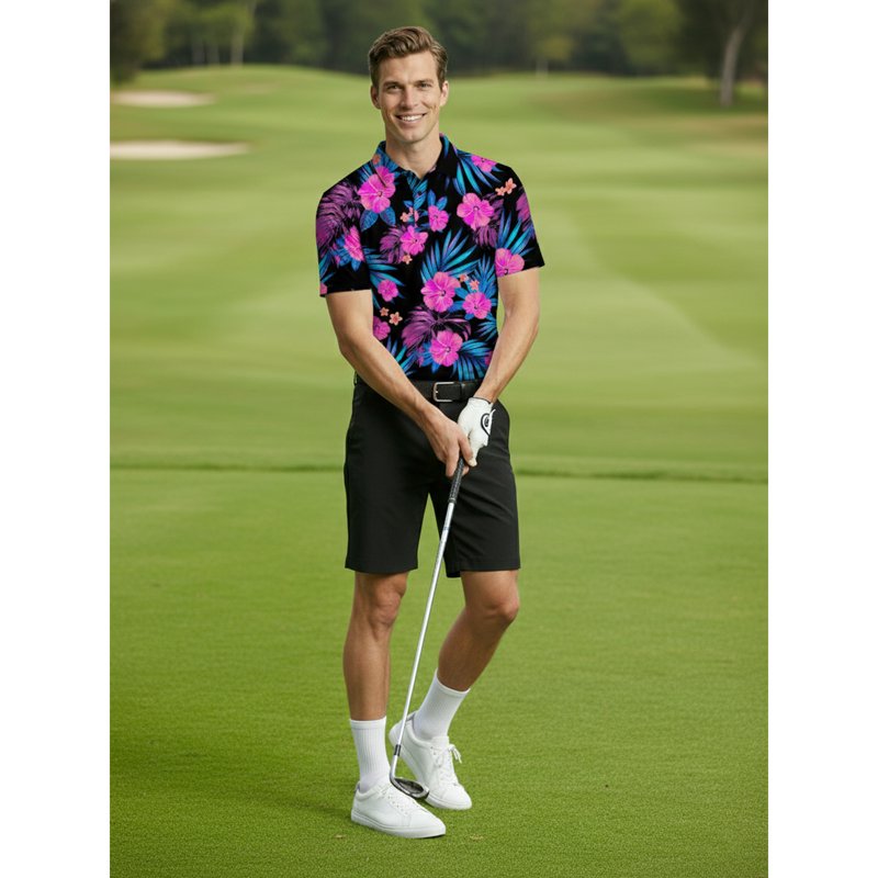 Men's Golf Polo with UPF 50+ Sun Protection | Performance & Comfort