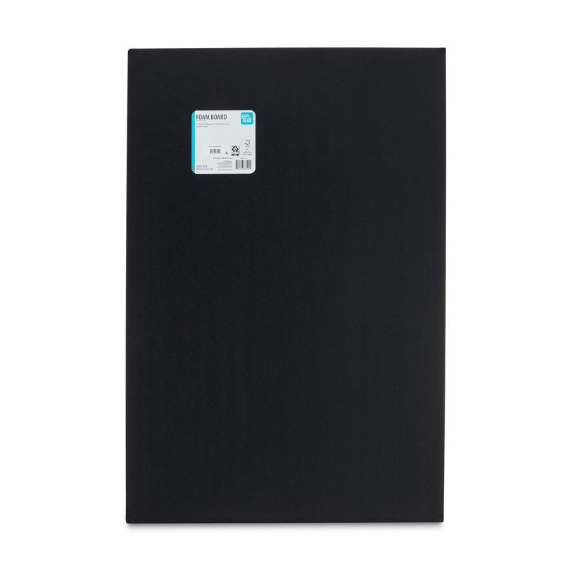 Black Foam Board 20 x 30 Inches - 2 Pack Display Boards for Crafts & Presentations
