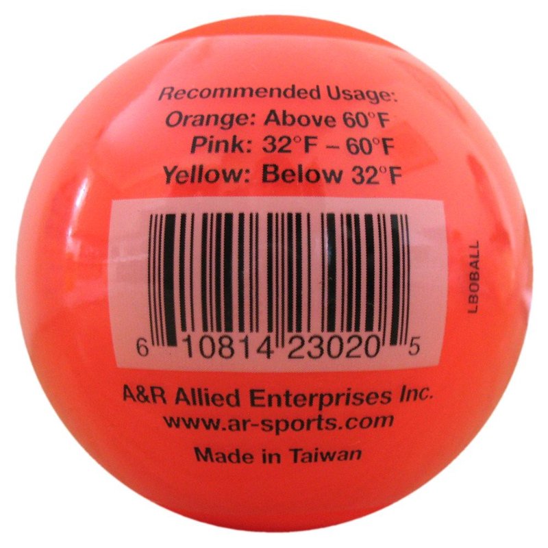 Low Bounce High-Density Hockey Balls for Street & Floor Hockey - 6 Pack