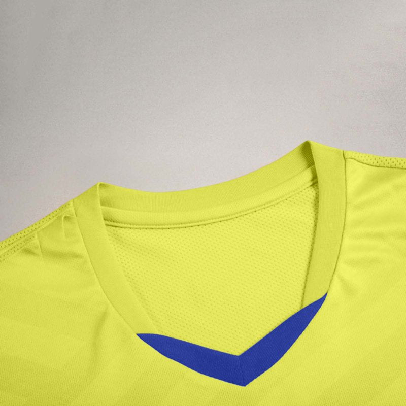 FRSASU Kids Soccer Jersey Set 5-15 Years Yellow-D 2XS Navy/Blue Short Sleeve Training Uniform