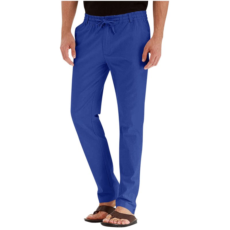 Slim Fit Dress Pants for Men - Business Casual Straight Leg Trousers