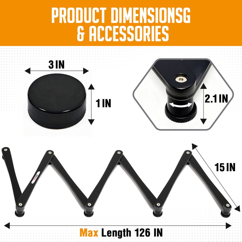 Adjustable Hockey Stickhandling Trainer for Puck Control & Speed - Portable & Foldable