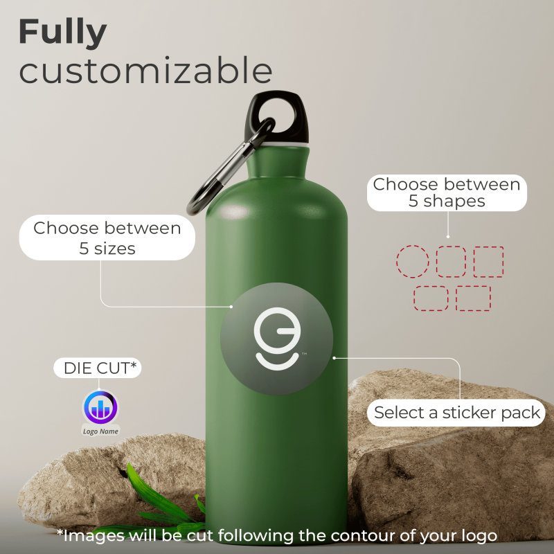 Custom Logo Stickers - Personalized Vinyl Labels Bulk Sets for Business & Packaging