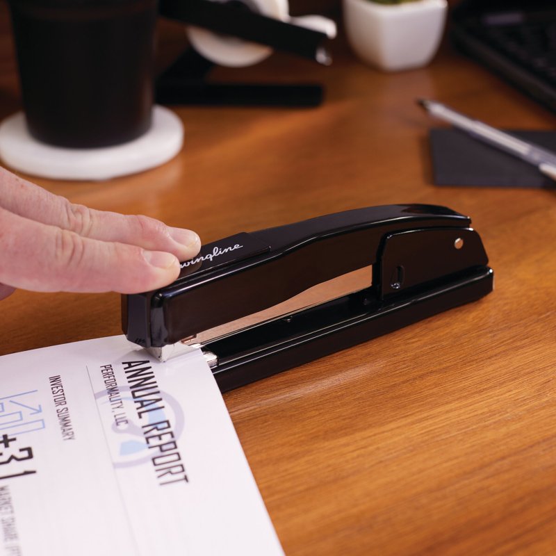 Commercial Desk Stapler - 20 Sheet Capacity, Heavy Duty, Black
