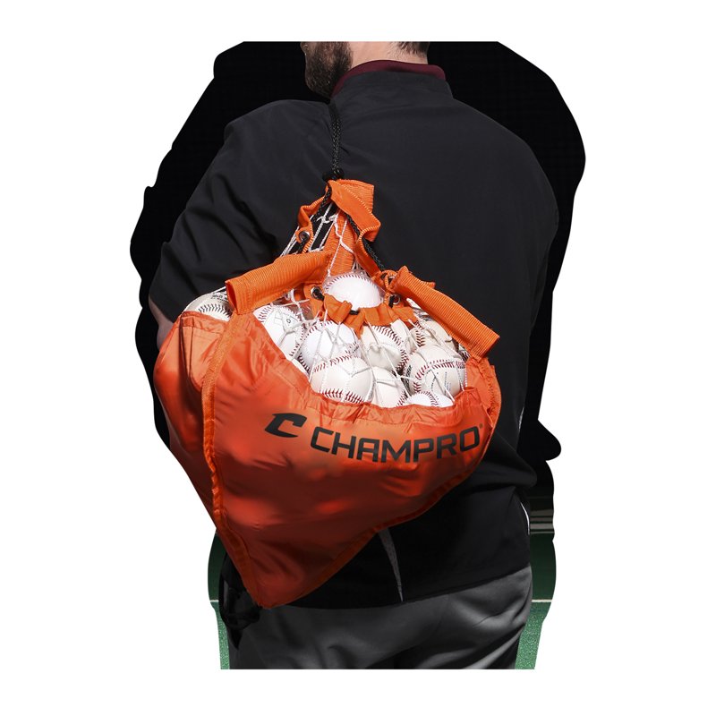 Portable Baseball & Softball Ball Caddy Carry Bag with Stand