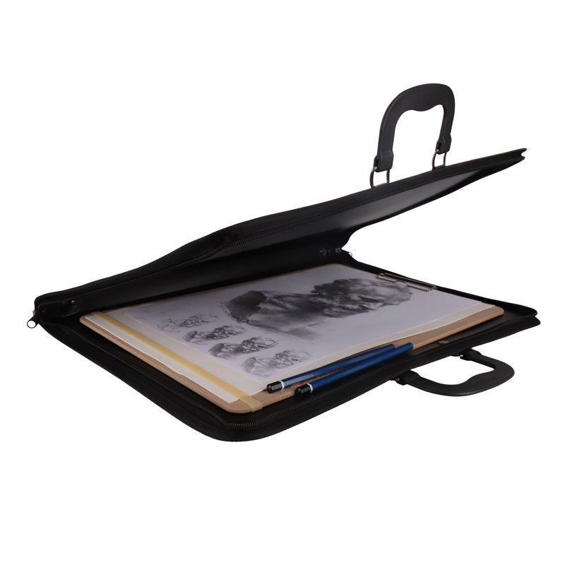 17x22 Inch Hard-Shell Art Portfolio with Zipper and Carry Handles