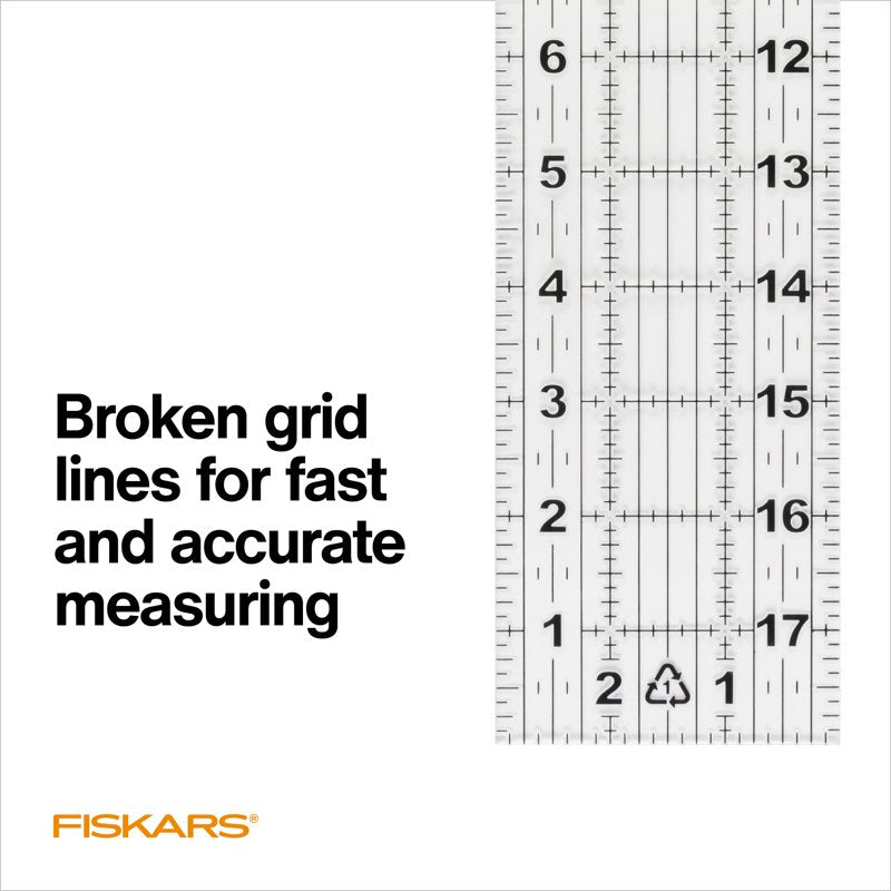 Acrylic Sewing Ruler 3x18 Inch with Gridlines for Sewing & Quilting