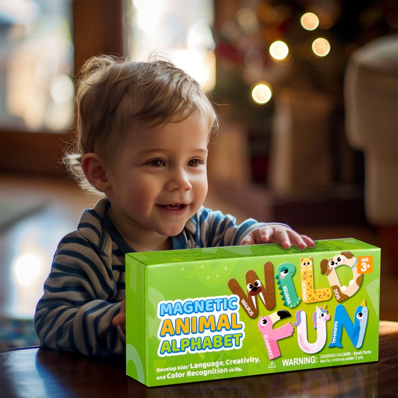Magnetic Alphabet Letters and Animal Shapes for Toddlers - Educational Kids Toys, 38 Pcs
