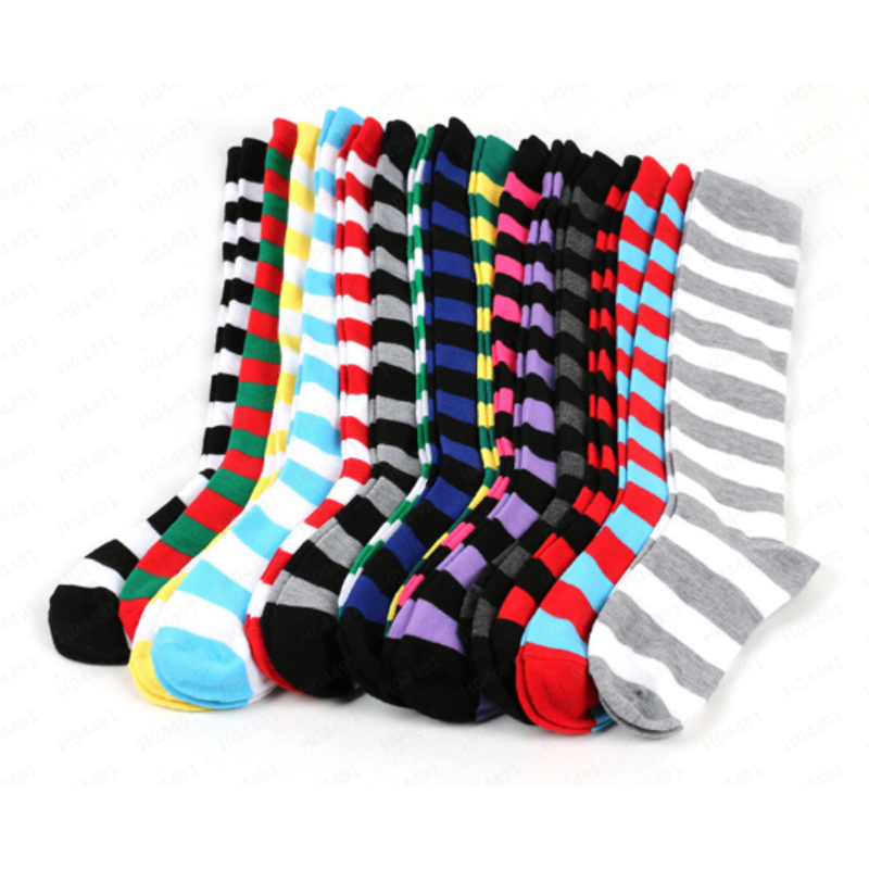 Striped Knee High Socks for Women - Athletic, Fashionable, Comfortable